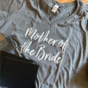 Mother of the Bride Gray V-Neck Tee